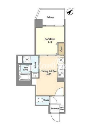 グランカーサ西葛西の物件間取画像